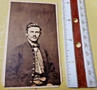 VTG ORIGINAL ANTIQUE CIVIL WAR CDV UNIDENTIFIED UNION SOLDIER PHOTOGRAPH
