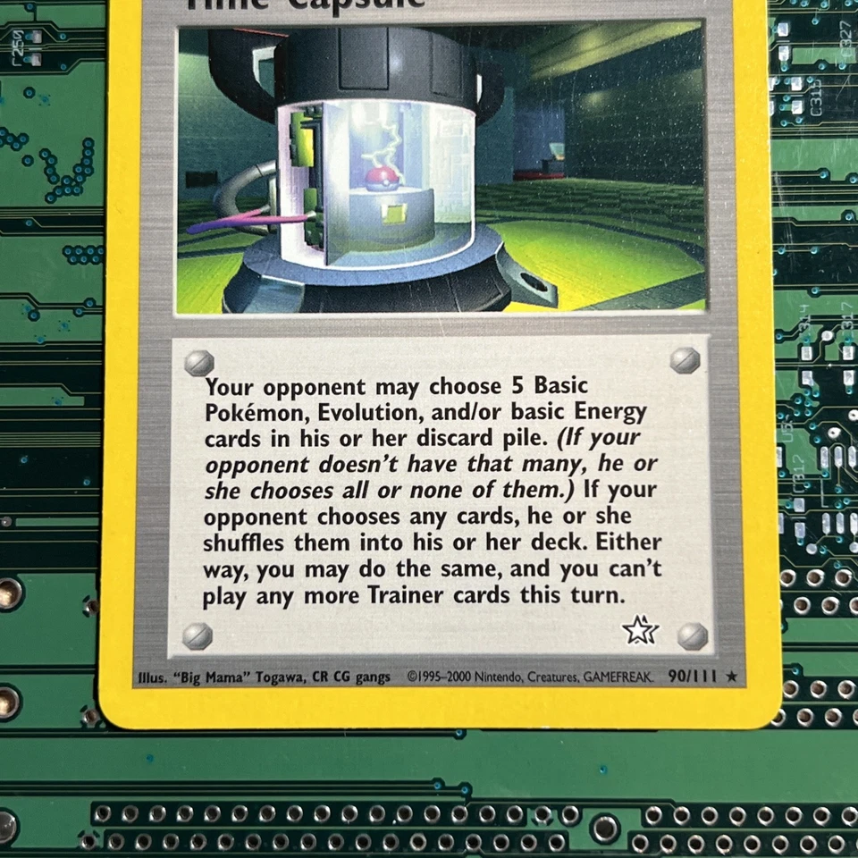 Time Capsule 90/111 Neo Genesis Trainer Rare Pokemon Card Vintage - Image 3 of 4
