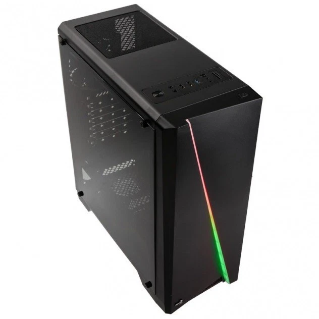 4713105968842 Computer case PGS CYLON RGB ADVANCE BLACK/USB3/ATX AEROCOOL - Image 2 of 4