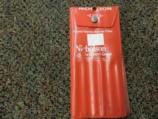 NICHOLSON XF 37761 12-PIECE ROUND HANDLE NEEDLE FILE SET MADE IN SWITZERLAND