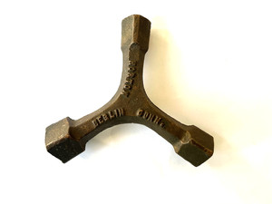 Vintage Brass Box Wrench Key Berlin Conn CT 5/8, 1/2, 3/8 HORTON BED WRENCH