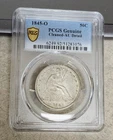 1845-O Seated Liberty Half Dollar - AU Details - PCGS - Strong Strike - Cleaned