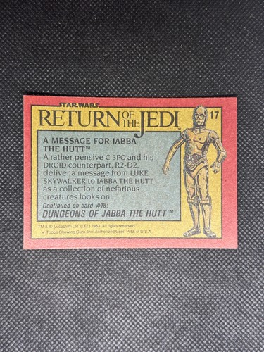 1983 Topps Star Wars Cards Return of the Jedi Series 1 - U-Pick #1 - #132 - Picture 35 of 257