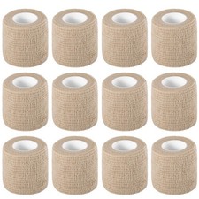 12 Pack Self Adhesive Bandage Wrap 2 Inch X 5 Yards Athletic Tape, Elastic Se...