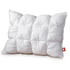 Standard Size Luxury White Goose Down Pillow,800 Fill Power Fluffy and Soft H...
