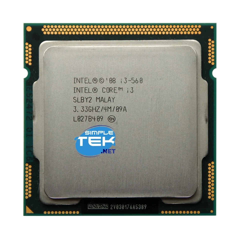 Intel Core i3-560 SLBY2 CPU Processor LGA 1156 First Gen Dual Core 73W - Image 3 of 4