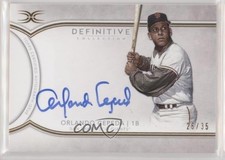 2018 Topps Definitive Collection Inscription 26/35 Orlando Cepeda Auto HOF 0b0