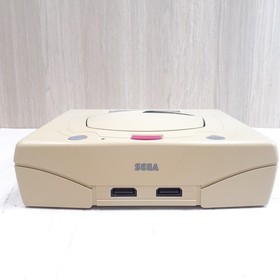 Sega Saturn Console Bundle 2 Controllers 8 Games Tested Japanese White HST-3220