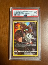 Pokemon PSA 9 MINT Magnemite 242/236 Cosmic Eclipse Full Art Holo 2019