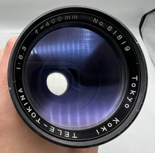 Tokyo Koki Tele-Tokina 400mm F5.6 Pre-Set Nikon F Mount Lens For SLR Cameras