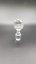 Ancien bouchon en Cristal à facette Carafe flacon H 9cm Ø 20-23 mm N°5 Bel état