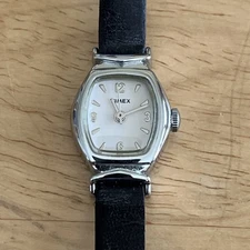 Vintage Ladies Timex Watch Leather Strap