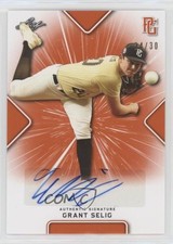 2021 Leaf Perfect Game National Showcase Orange 24/30 Grant Selig Auto 11pj