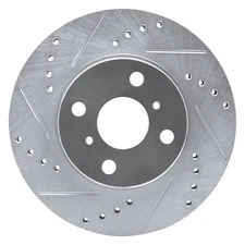 For Toyota Echo 01-05 Brake Rotor DFC Premium Drilled & Slotted Front Driver