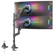 Mount-It Dual Ultrawide Monitor Desk Mount for 17  49  Screens