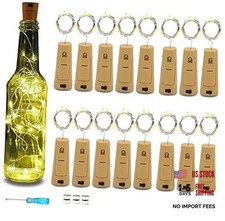 Wine Bottle Lights with Cork, 16 Pack 20LED Fairy 16 Pack 20 Led-Warm White