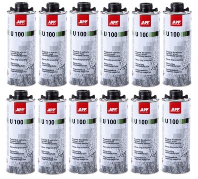 12 x APP U100 Unterbodenschutz schwarz 1kg überlackierbar UBS Kautschuk-Basis