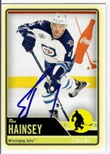 Ron Hainsey Signed 2012/13 O-Pee-Chee Card #420