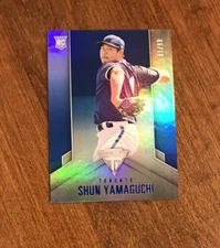 Shun Yamaguchi 2020 Titanium Blue Rookie #12 Toronto Blue Jays /99 RC