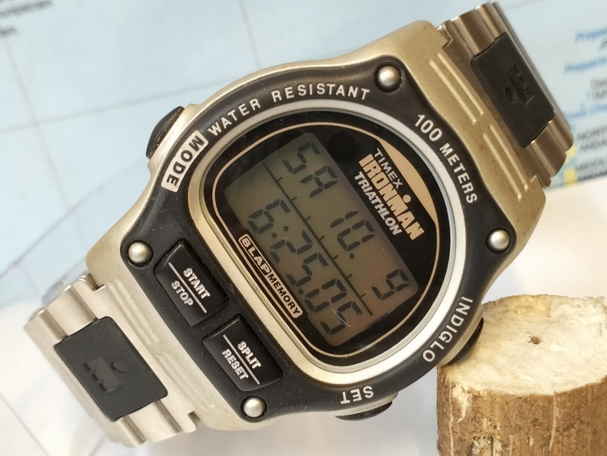 Timex Ironman Triathlon デジタル腕時計　ships別注 TIMEX IRONMAN TRIATHLON INDIGLO LCD QUARTZ NA09-78 MEN'S