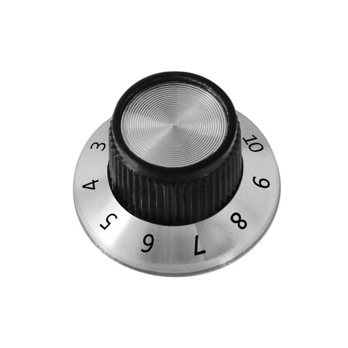 Potiknopf Drehknopf Reglerknopf Potentiometer ALU Schwarz 6mm Achse Aluminium - Bild 6 von 17