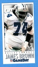 1992 GameDay #205 James Brown Dallas Cowboys