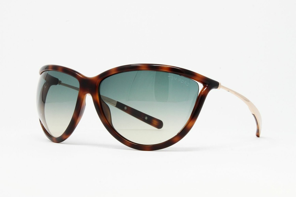 New TOM FORD Tammy Cat Eye Sunglasses Tom Ford Sunglasses Women Brown Havana Cat Eye Green  main image 3