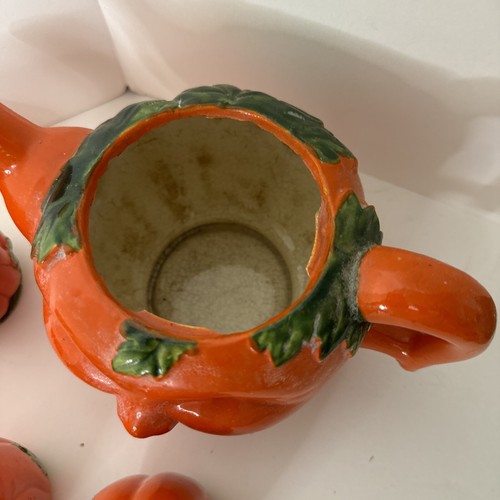 Teiera e tazze zucca vintage Rossetti Giappone occupato - Foto 4 di 4