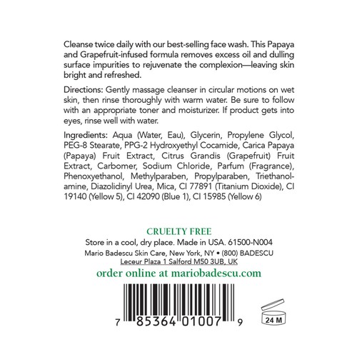 Mario Badescu Enzyme Cleansing Gel (+ 3 Free Samples!) - Picture 2 of 3