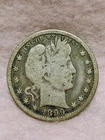 1899 O ~ BARBER QUARTER DOLLAR ~ CH VG