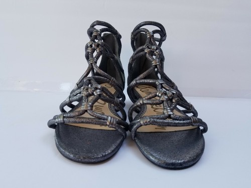 Sam Edelman Daryn Gladiator Sandal Pewter Sz 6M MSRP $110 - Picture 4 of 10