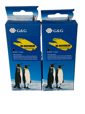 (2) G &G Ink Cartridges NC-00281XXL BK Black Ink NEW