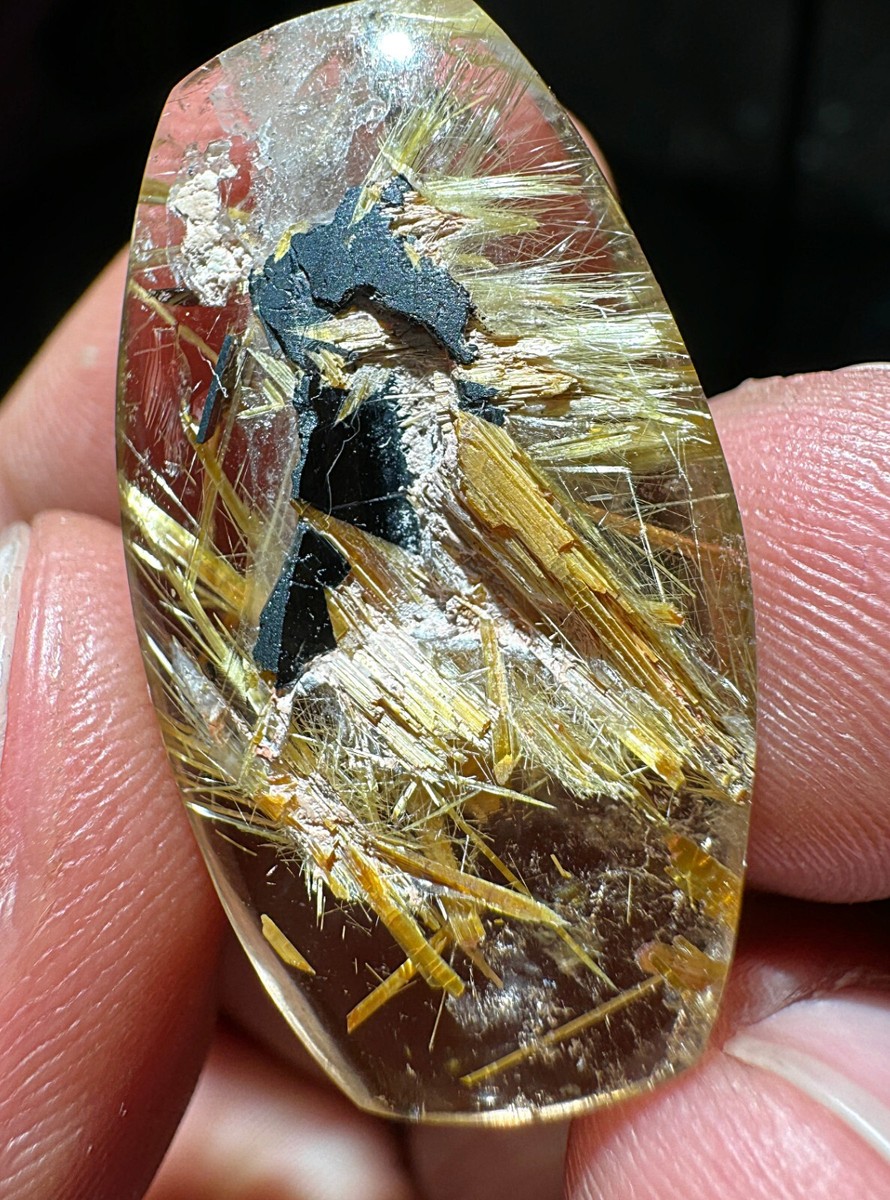 34.3ct Rare NATURAL Clear rutile Crystal Polished | eBay
