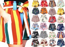 Women's Casual Elastic Waist Basic Summer Shorts with Pockets