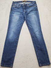 Joe's Ankle Jeans Women 27 Blue Denim 5-Pockets Medium Wash Straight Fit Outdoor