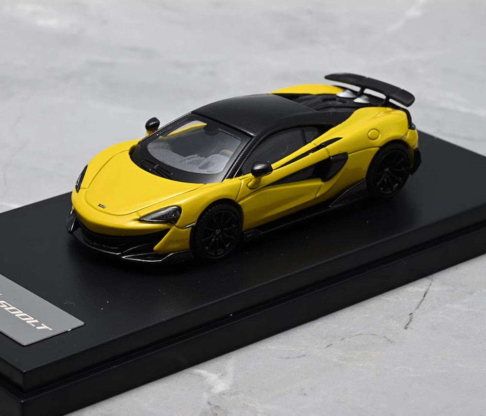 LCD 1:64 Yellow Mclaren 600LT Racing Sports Model Diecast Metal Car