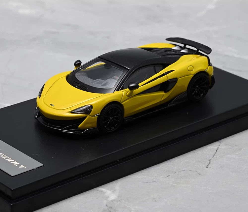 LCD 1:64 Yellow Mclaren 600LT Racing Sports Model Diecast Metal Car