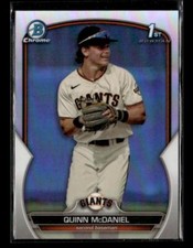 2023 Bowman Draft #BDC-136 Quinn McDaniel Chrome Refractor San Francisco Giants