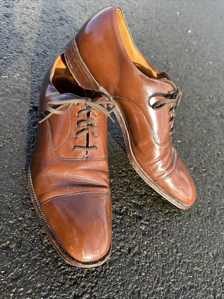 Men's Church's Of England Dress Shoes 10.5 C Brown Cap Toe