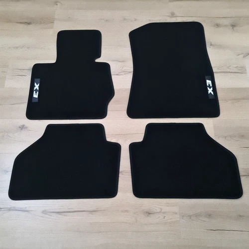 For BMW X3 2010-2017 4PCS Car Floor Mats Velour Carpets Black Waterproof - Picture 6 of 8