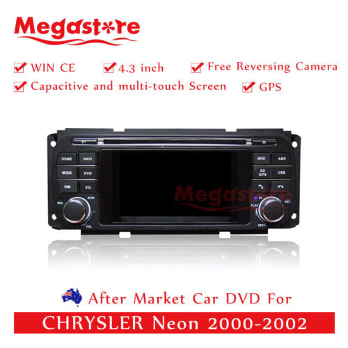 4.3" Car DVD GPS Navi Head Unit Stereo For CHRYSLER Neon 2000-2002 - Afbeelding 1 van 3