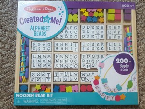 melissa and doug alphabet beads