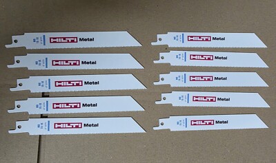 10x HILTI Säbelsägeblatt 'MB 15 18' für Metall (150mm, 18tpi) Fuchsschwanz
