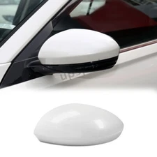 Pearl White Left Side Car Rearview Mirror Cap Cover For Nissan Altima 2019-2024
