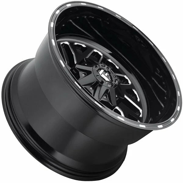 20 FUEL TRITON D581 WHEELS RIMS GLOSS BLACK MILLED DEEP LIP XD TIS FITS FORD - Изображение 2 из 4