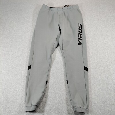 Virus BioFleece Joggers Mens Small Gray Performance Stretch Cotton Pants