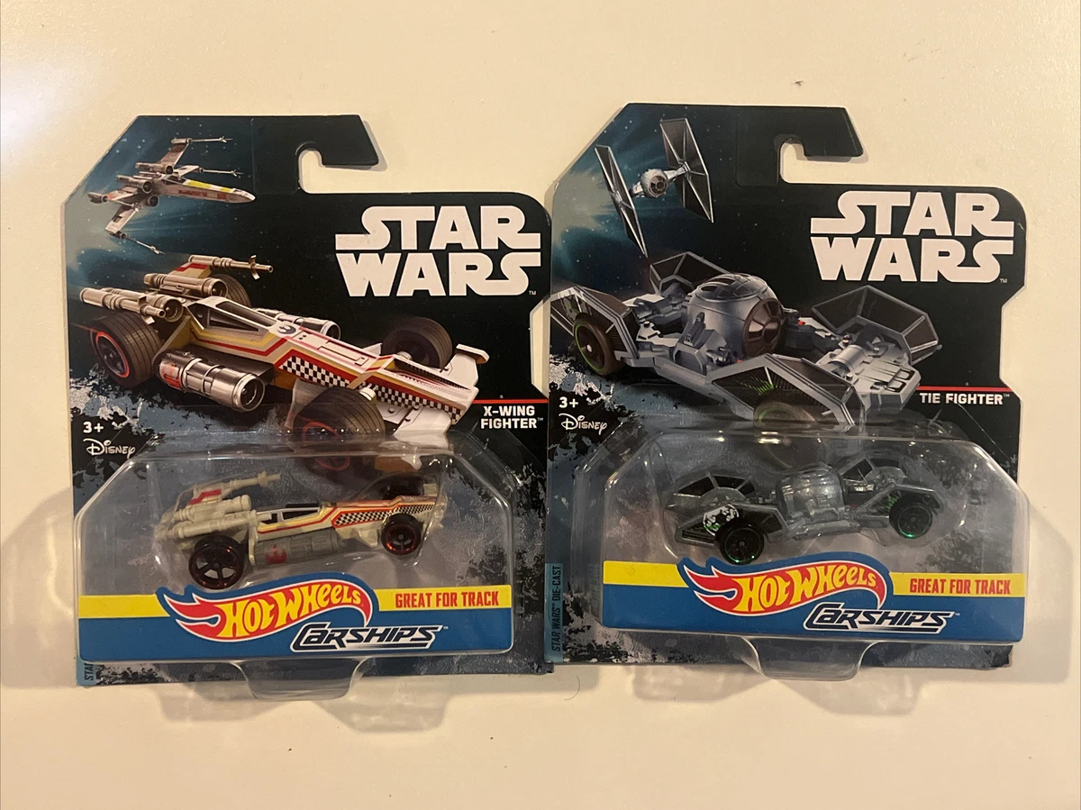 Hot Wheels Character Cars Star Wars Carships X Wing Fighter Tie Fighter New