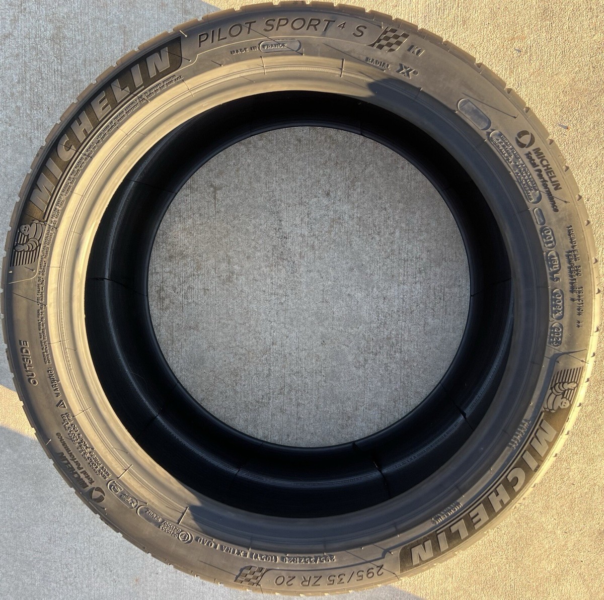 Set of TWO BRAND NEW 295/35ZR20 Michelin Pilot Sport 4S PS4S K1