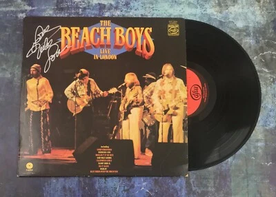GFA Les Beach Boys En Direct À Londres * MIKE LOVE * Album De Disque Signé COA - Photo 1/3