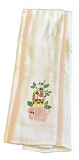 Handmade Safari Burping Cloth Embroidered Jun...